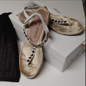 Pedro Garcia Judith Cervo Velvet White sz 39